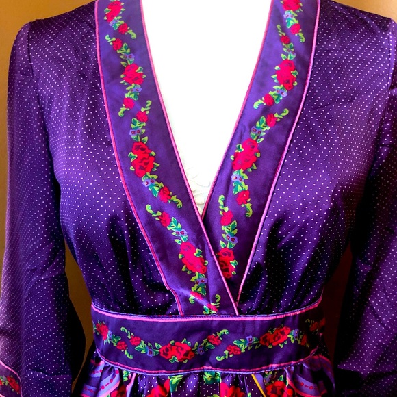 Long sleeve Kimono mini dress - Picture 1 of 7